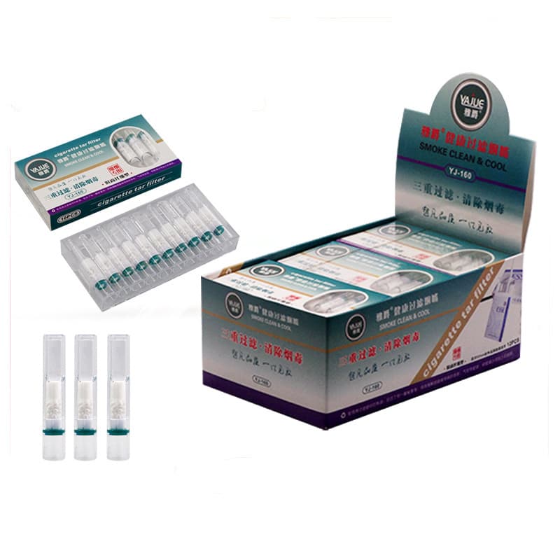 Yajue YJ160 Cigarette Filter Tip Slim Disposable Triple Filter Nano Bead Men's Smoking Accessory