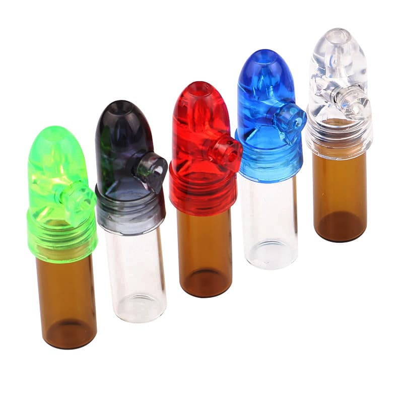 68MM Medium Plastic Snuff Bottle Pill Case Portable Medicine Storage Waterproof Pill Case