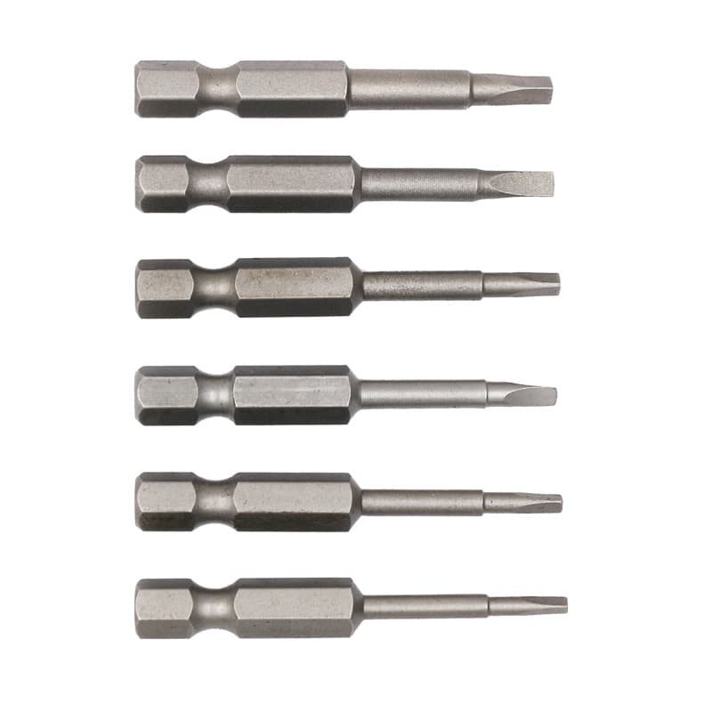 S2 steel triangular pneumatic screwdriver bit with magnetic irregular shape, 1/4-inch screwdriver tip.