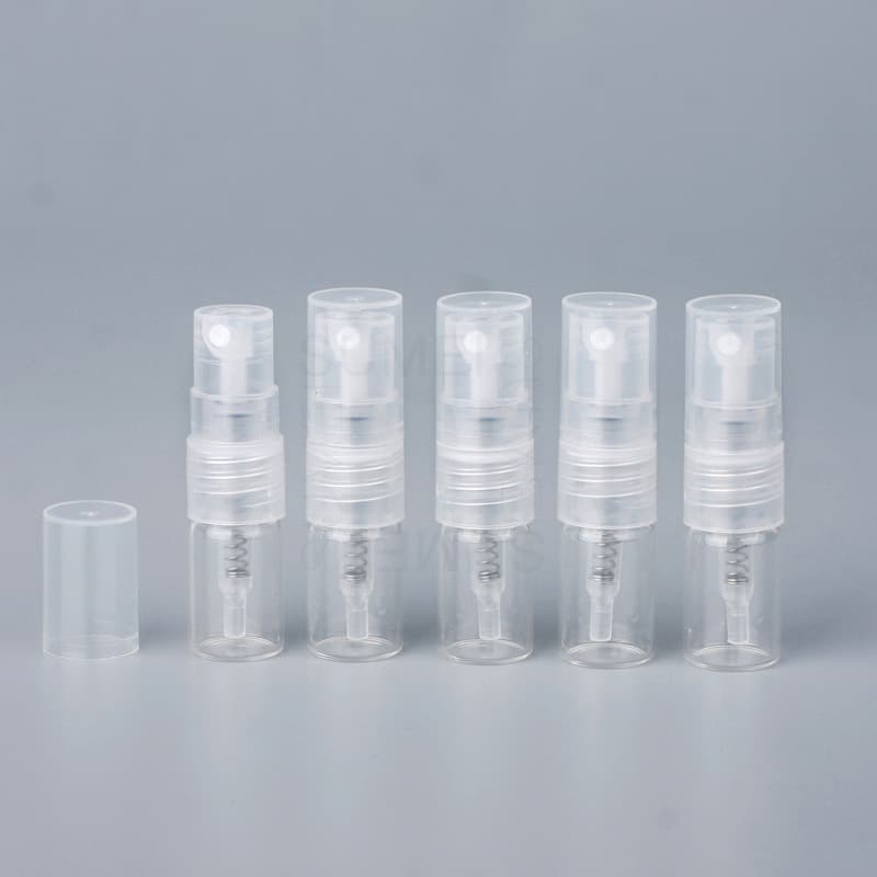 1ml Clear Glass Perfume Refillable Bottle, Mini Portable Perfume Spray Bottle, Sample Bottle, Wholesale in Stock
