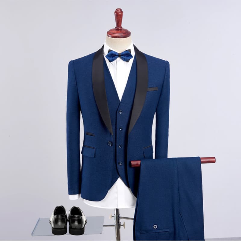 3 Pieces Men's Business Suit Wedding Dress Suits Set