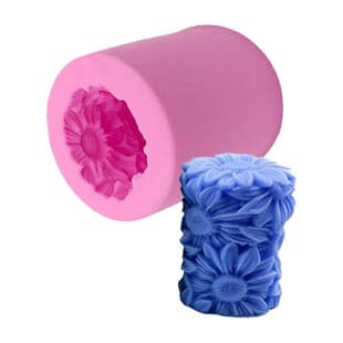 3D Chrysanthemum Pillar Cake Mold Silicone Cake Mold Candle Mold Clay Mold Soap Mold Wholesale