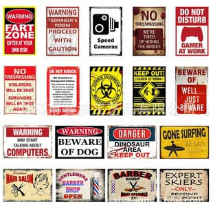 Cross-border Retro Nostalgic Iron Art Painting Wall Decoration Wall Hanging Slogan Tinplate Decorative Plaque Metal Craft Sign
