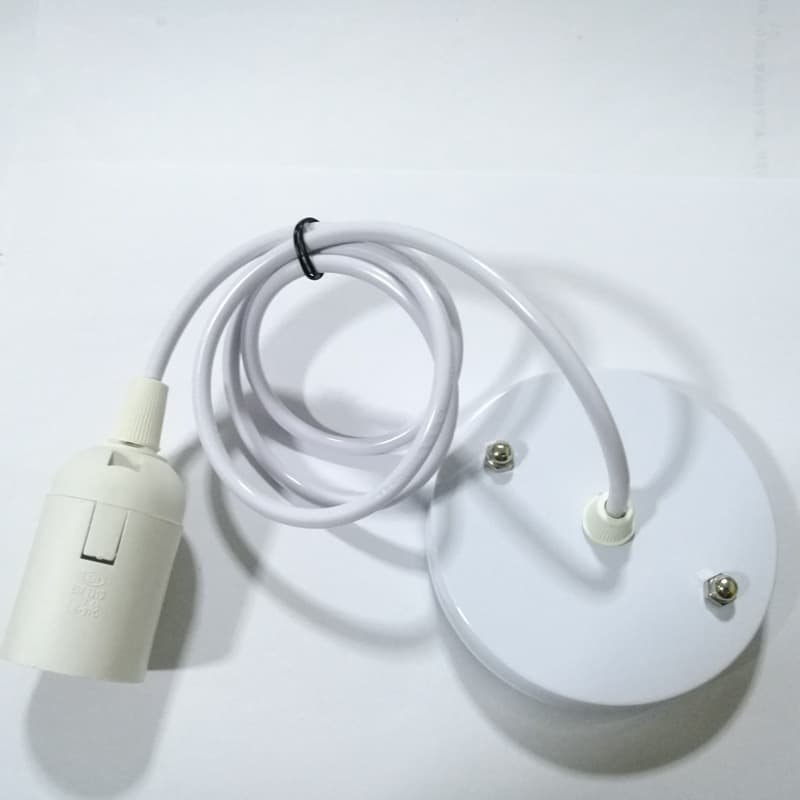 Ceiling Mount Cord Hanger Plate E27 Screw Base Pendant Light Cord for Cafe Hotpot Restaurant Dining Lamp Accessories