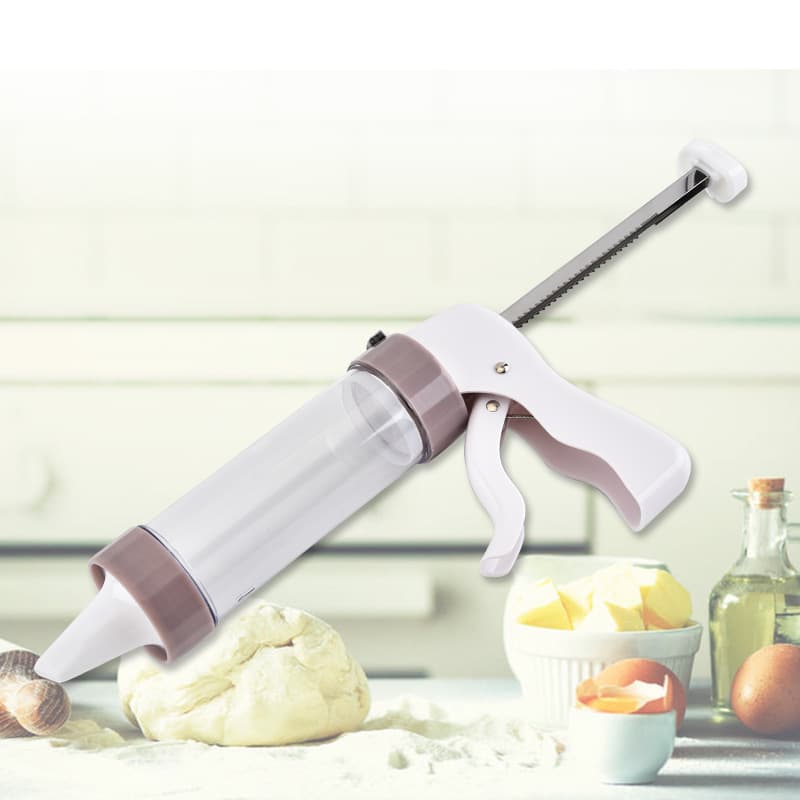 Manual Cookie Gun Icing Squeezer Cream Gun Baking Tools For Home Kitchen Daily Use Cookie Decorating Tool