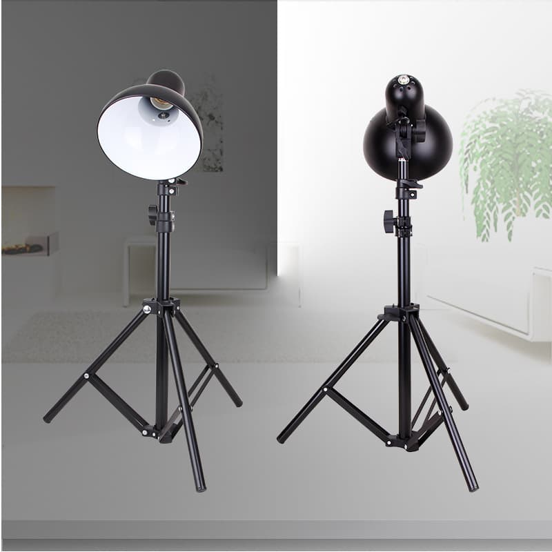Photography Fill Light Soft Light Shooting Live Streaming Photography Equipment Light E27 Screw Base Metal Tripod Light Stand