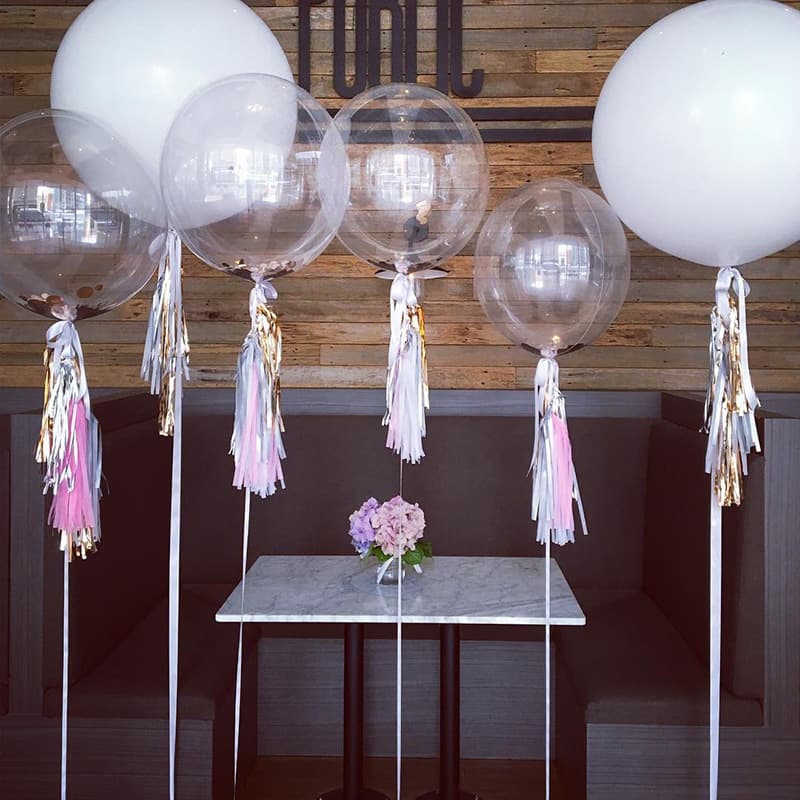 Transparent Bubble Ball Skins 12 Inch 18 Inch 36 Inch Floating Air Balloons for Wedding Decoration Birthday Parties And More