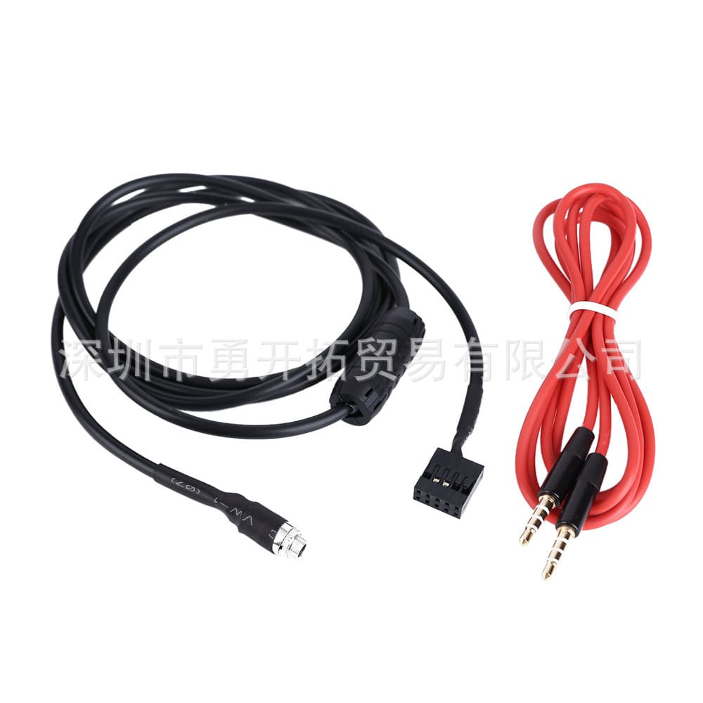 For BMW E46 98-06 Car Audio Cable with Red AUX Wire Audio Installation Accessories Factory Wholesale