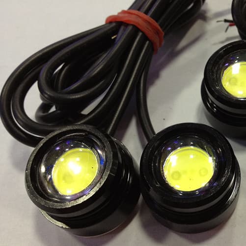Adhesive hawk eye lamp, rogue reversing light, car led reversing light, daytime running light, 1.5W center grid light