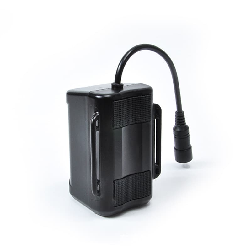 Bicycle Light Lithium Battery Cycling Light Power Supply Waterproof Lithium Battery Pack 8.4V Threaded Head Straight Plug 4x 18650