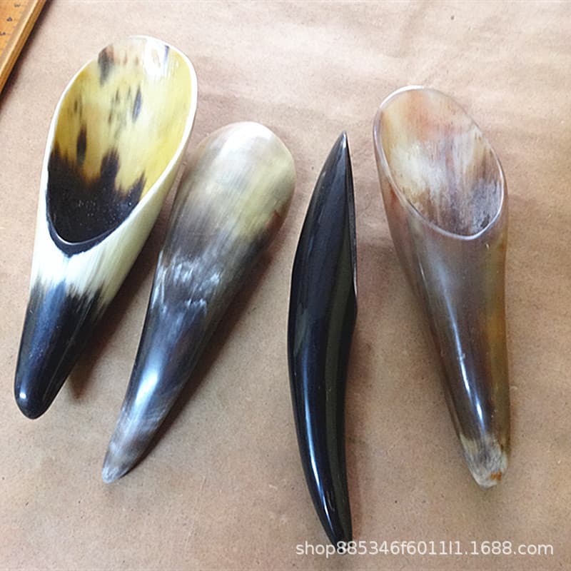 Wholesale of Natural Horn Medium to Large Gua Sha Cups and Tea Canisters at Special Prices
