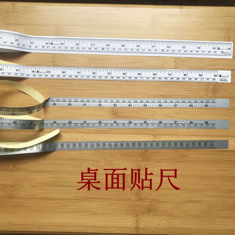 Adhesive Scale Sticker for Sewing Machine Tabletop Measurement, White Imported Sewing Machine Desktop Sticker Ruler 90/36