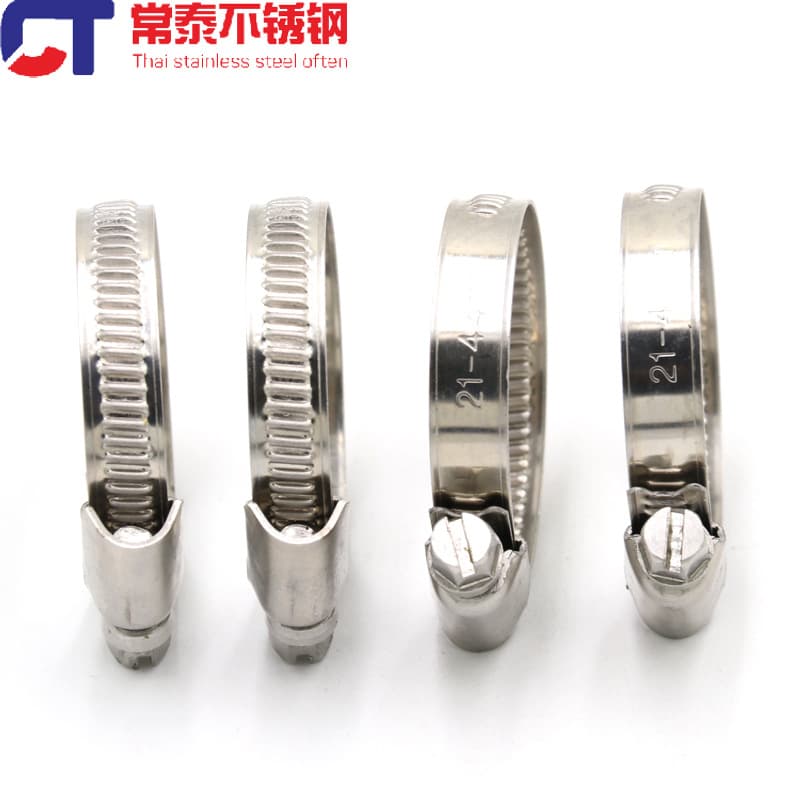 201 304 316 Stainless Steel German Style Hose Clamp, All Steel, Half Steel German Style Clamp, Pipe Clip, 9mm 12mm Bandwidth