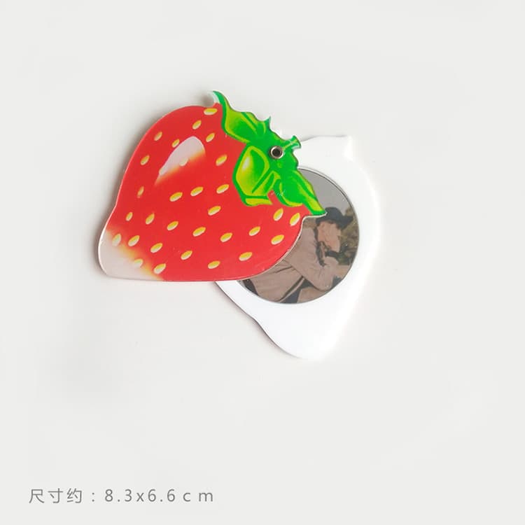 DIY Acrylic Phone Case Sticker Makeup Mirror New Creative Cute Fruit Small Mirror Pendant Drop Shipping