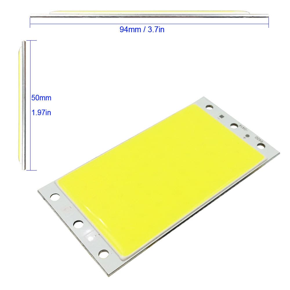 Factory Hot Sale COB LED Light Board Integrated Surface Light Source 12V High Brightness Panel Light 94*50mm Custom Light Source