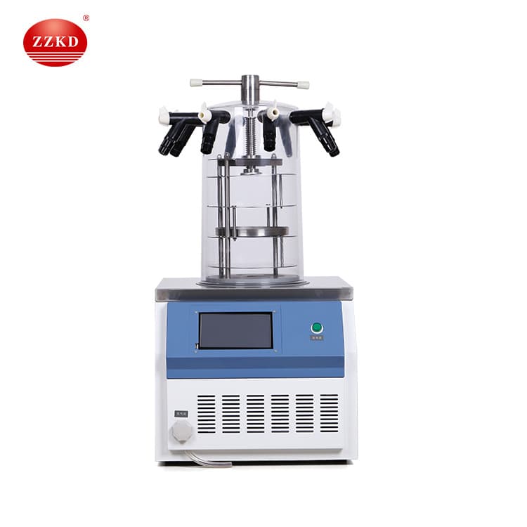 Multi-manifold freeze dryer small experimental vacuum freeze dryer micro instrument equipment freeze dryer