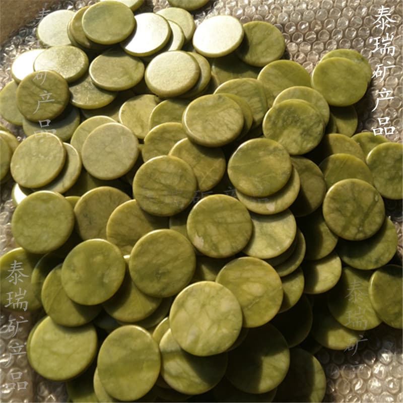 In-Stock Jade Round Discs for Eyelash Extension, Eyelash Extension Tool Green Crystal Stone Round Discs