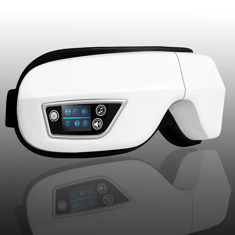 Dimeng Eye Massager with Music Sleep Aid, Smart Air Pressure, Voice Control, Large Memory, and Flowing Water Bird Sounds