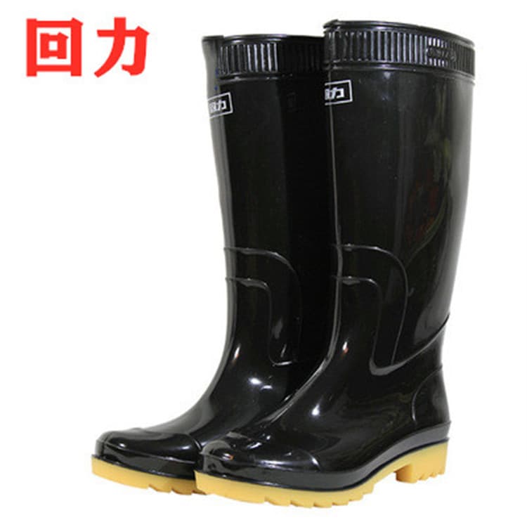 Non-slip Waterproof 838 Mid-Cut Rain Boots Black Fishing Boots 807 Warrior Rain Shoes 8127 High-Cut Water Boots