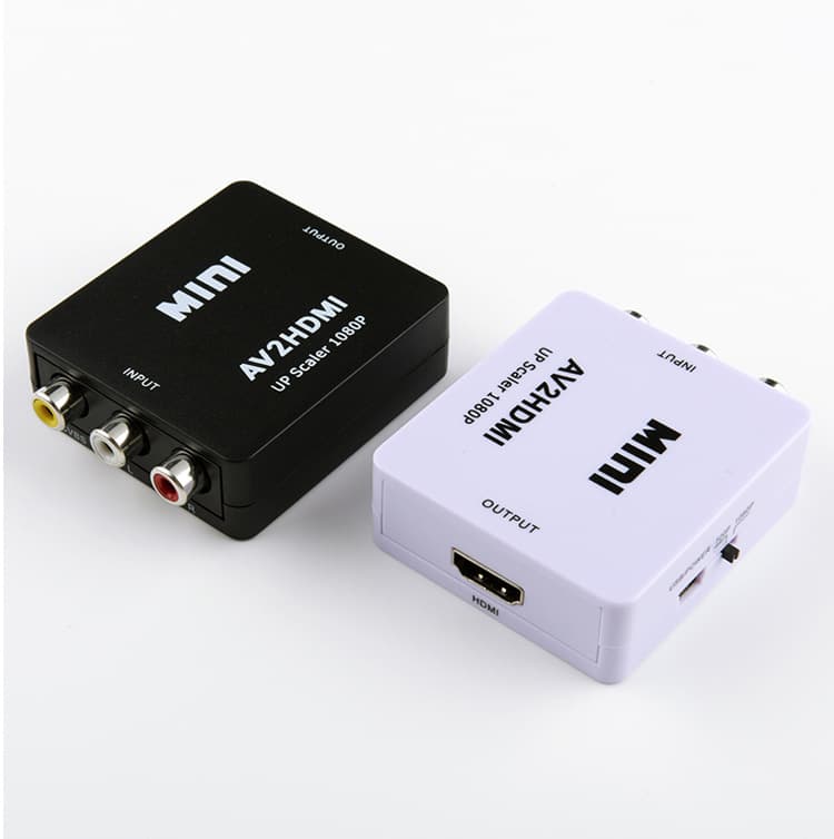 AV to HDMI Converter Audio Video Switch HD Mini AV to HDMI White/Black Wholesale