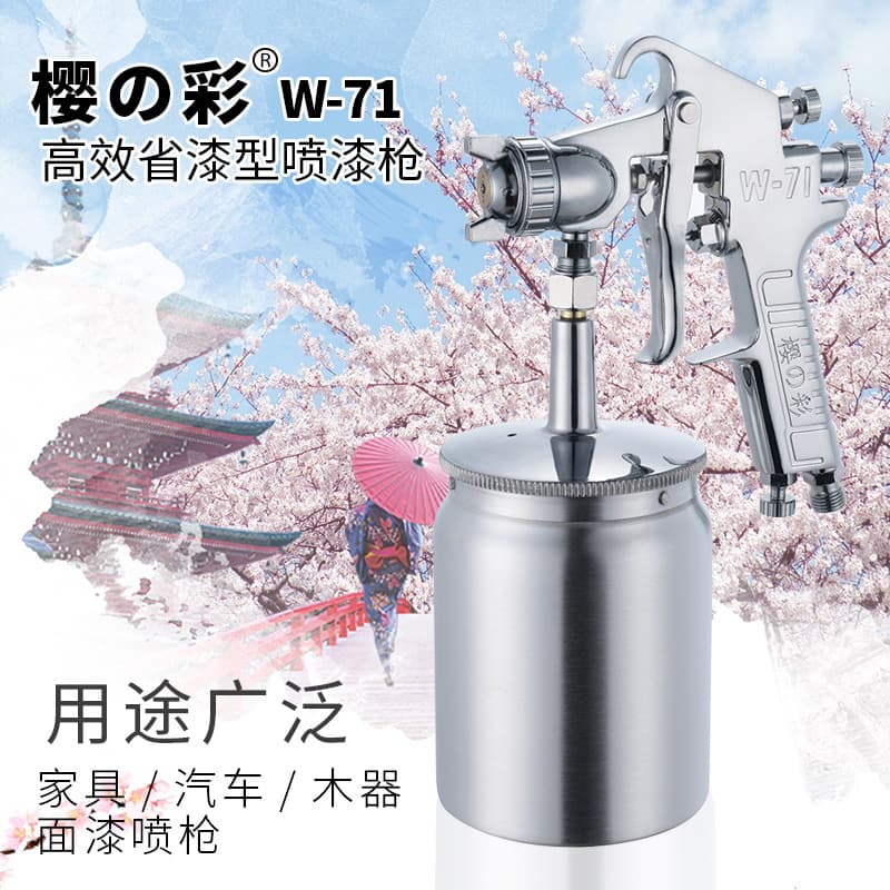 Factory Direct Supply Yingcai W-71 Spray Gun Furniture Paint Spray Gun Latex Paint Spray Gun W71 Glue Gun High Atomization