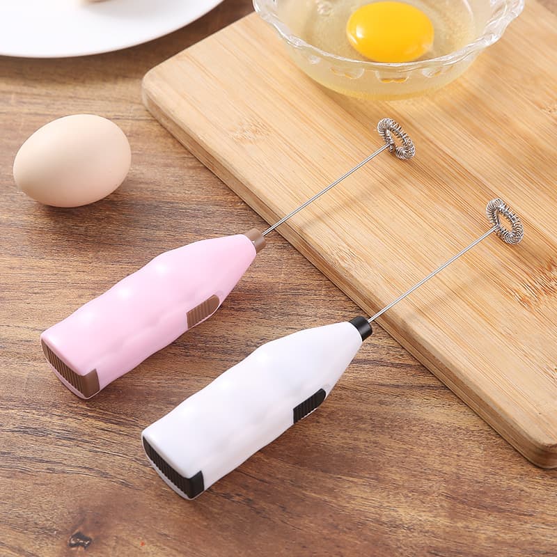 Home Use Handheld Electric Egg Beater Milk Frother Creative Mini Stainless Steel Egg Coffee Milk Tea Mixer