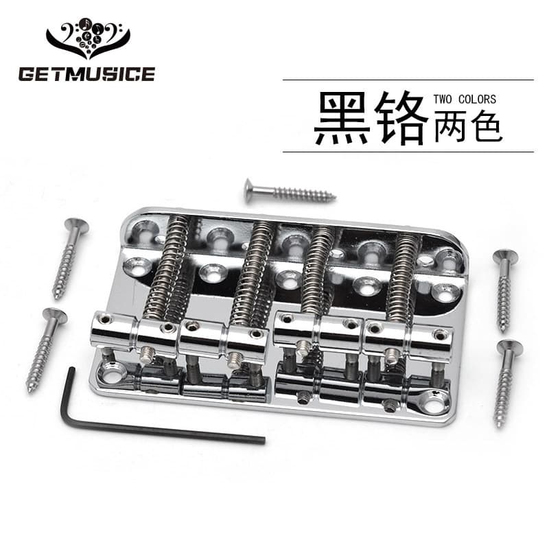 4-String Electric Bass Bridge Tailpiece Fixed Bridge BASS Bridge 79.5MM Length