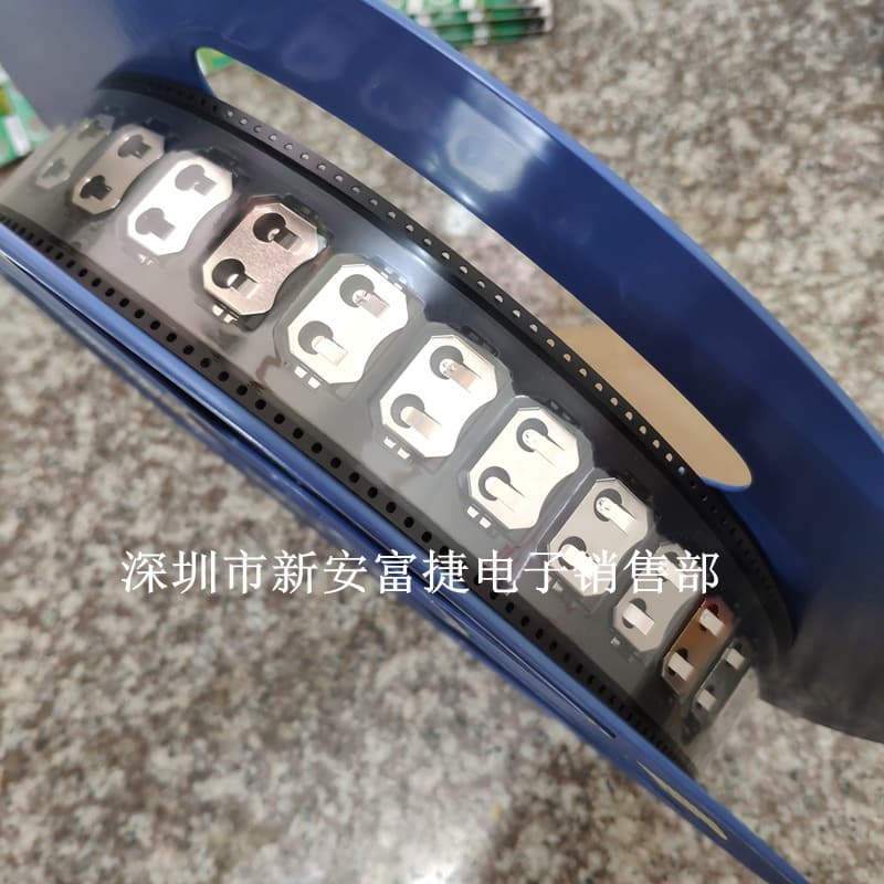 CR2032 Manganese Steel Nickel-Plated SMD Battery Holder, Taped Battery Contact, 3V Battery Spring Clip, SMD Socket
