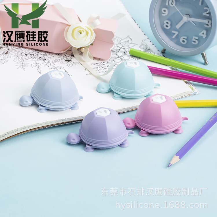 Factory Direct Lazy Silicone Phone Stand 5-Color Turtle Phone Headphone Cable Winder Custom