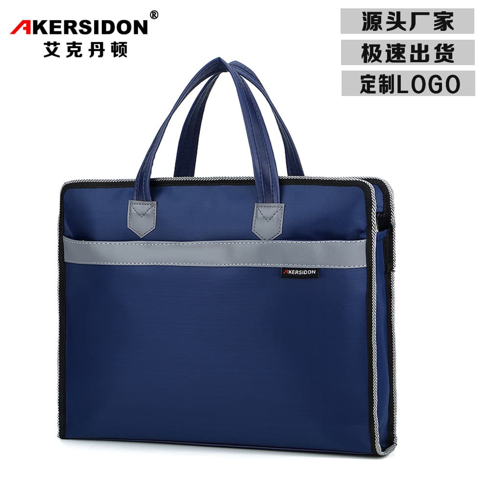 Factory Wholesale Oxford Document Folder, Custom Logo Conference Business Briefcase