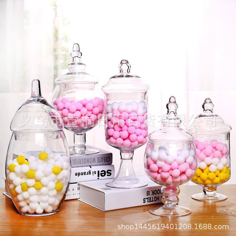 Office Culture Glass Crafts - Creative Transparent Glass Table Lamp with LED Lighting