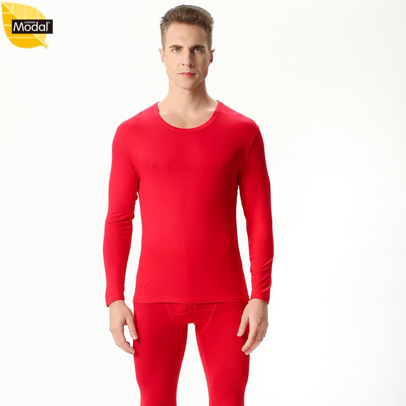 Factory wholesale men's spring, autumn and winter new thin plus size elastic comfortable underwear and thermal pants sets