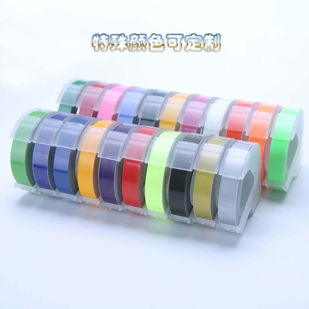DYMO Dymo Manual Label Tape 1610, Korean Motex Manual Label Printer 3D Embossed Tape 9mm