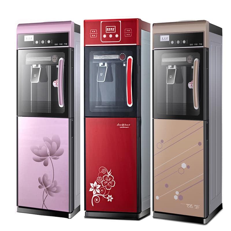 Vertical Cold and Hot Water Dispenser for Dormitory and Home, Dual-door Ice, Warm, Hot Smart Glass Office Water Dispenser with Gift Drop Shipping