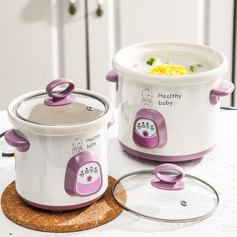 Electric Stew Pot Soup Pot Fully Automatic Mini Baby Ceramic Stew Cup, BB Complementary Food, Porridge Cooking Tool, Drop Shipping