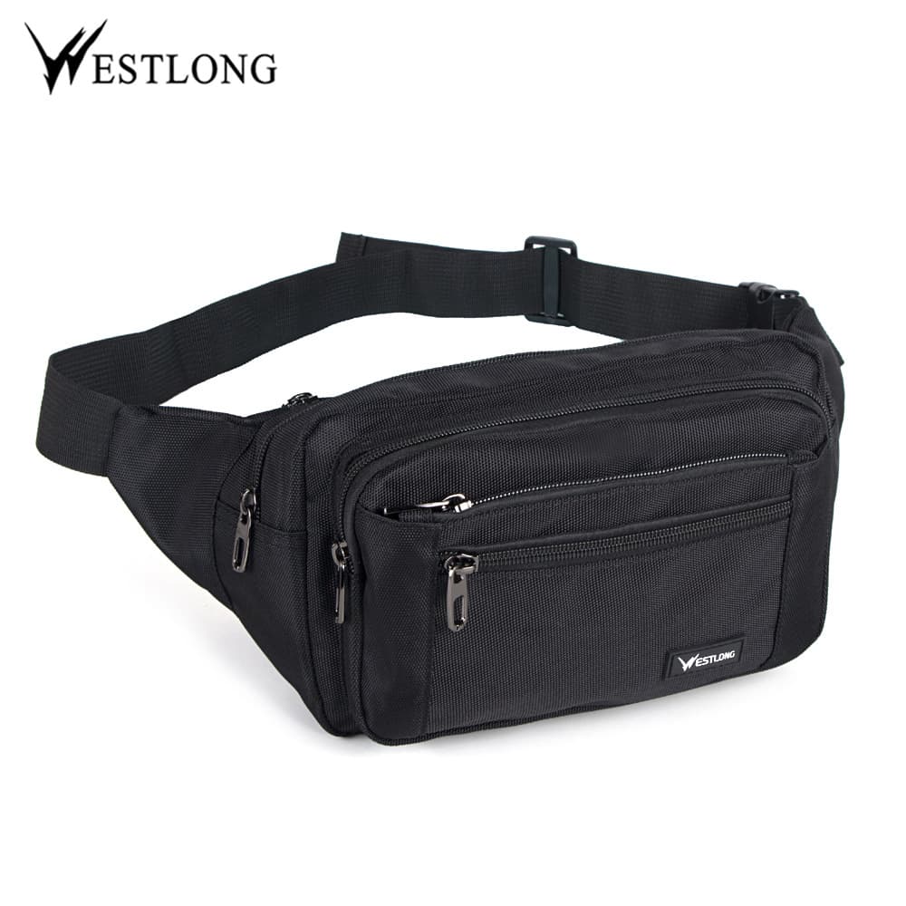 Outdoor Unisex Sports Waist Bag Casual Travel Nylon Waterproof Multicolor Leisure Fashion Trendy Stitching Detail Belt Pouch