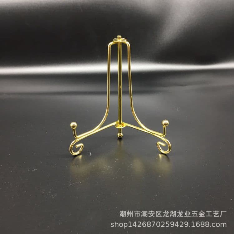 High-end living room decorative display rack, cross-border wrought iron plate holder, porcelain plate and photo frame display rack