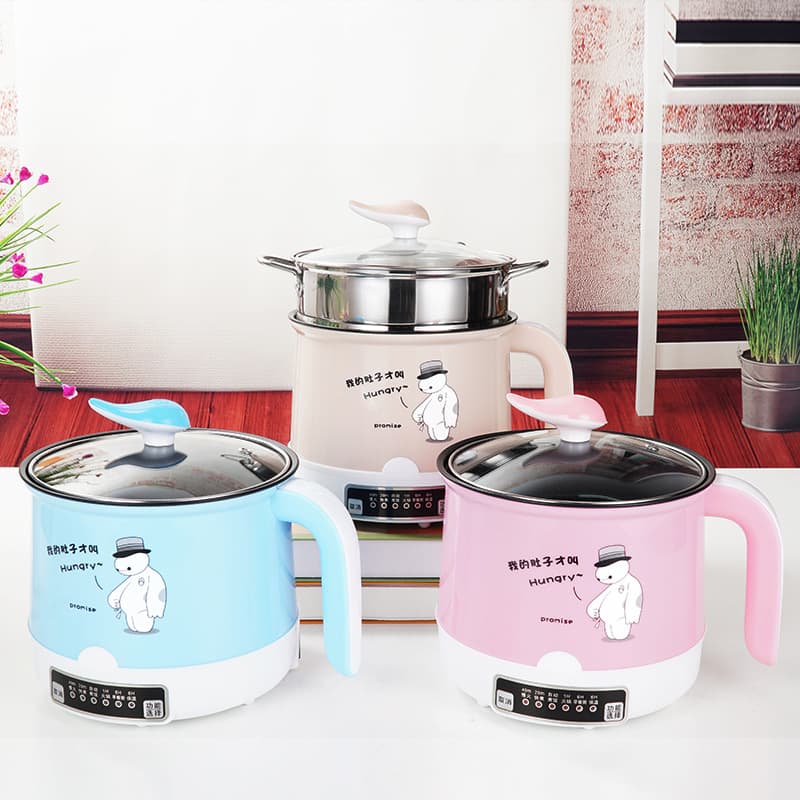Electric Cooking Pot, Smart Student Dormitory Electric Hot Pot, Multi-Function Rice Cooker, Small Electric Pot, Timed Insulation Electric Wok, Small Pot
