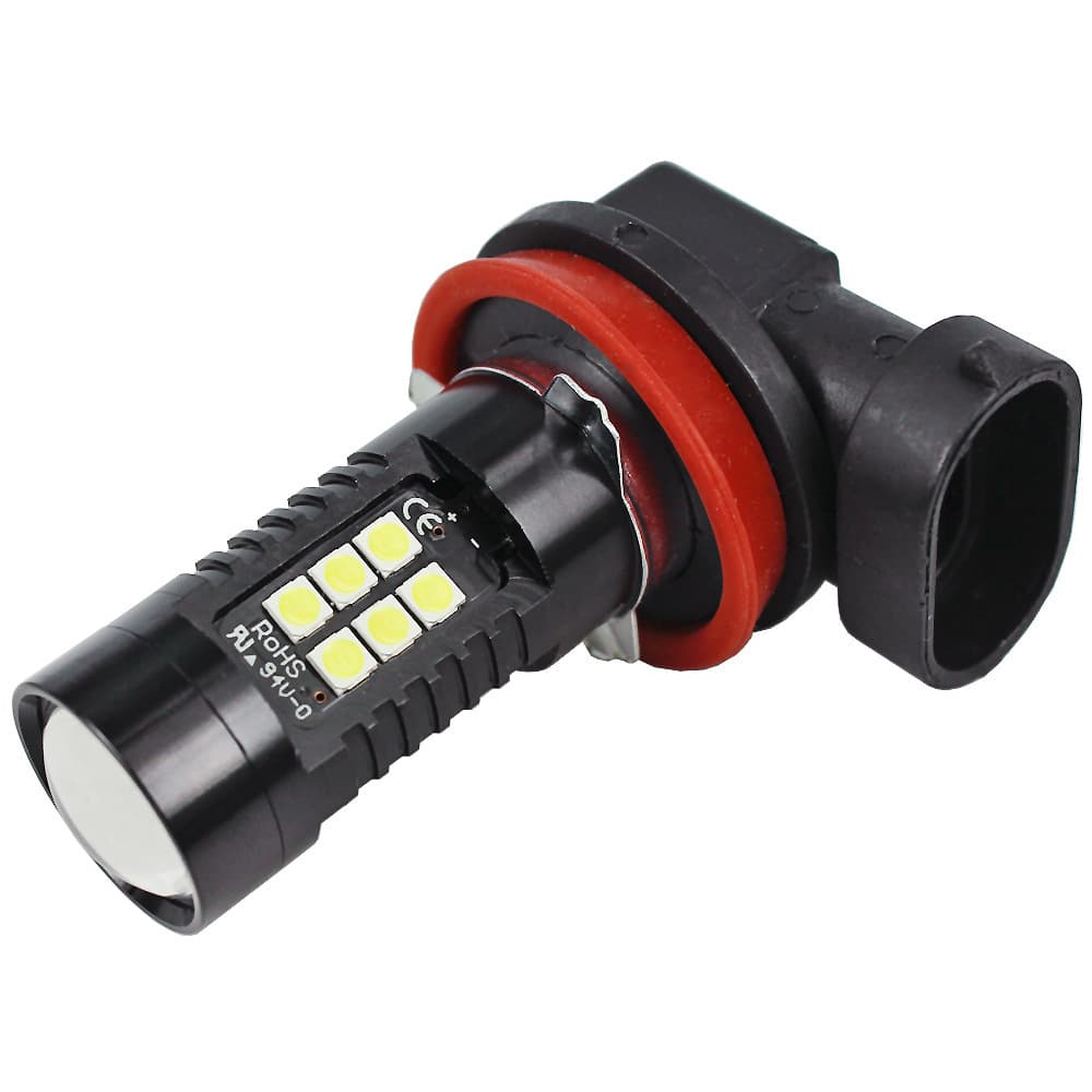 New Front Fog Light H11 Car LED Light Universal High Power H8 3030 21LED Modified Anti-Fog Bulb