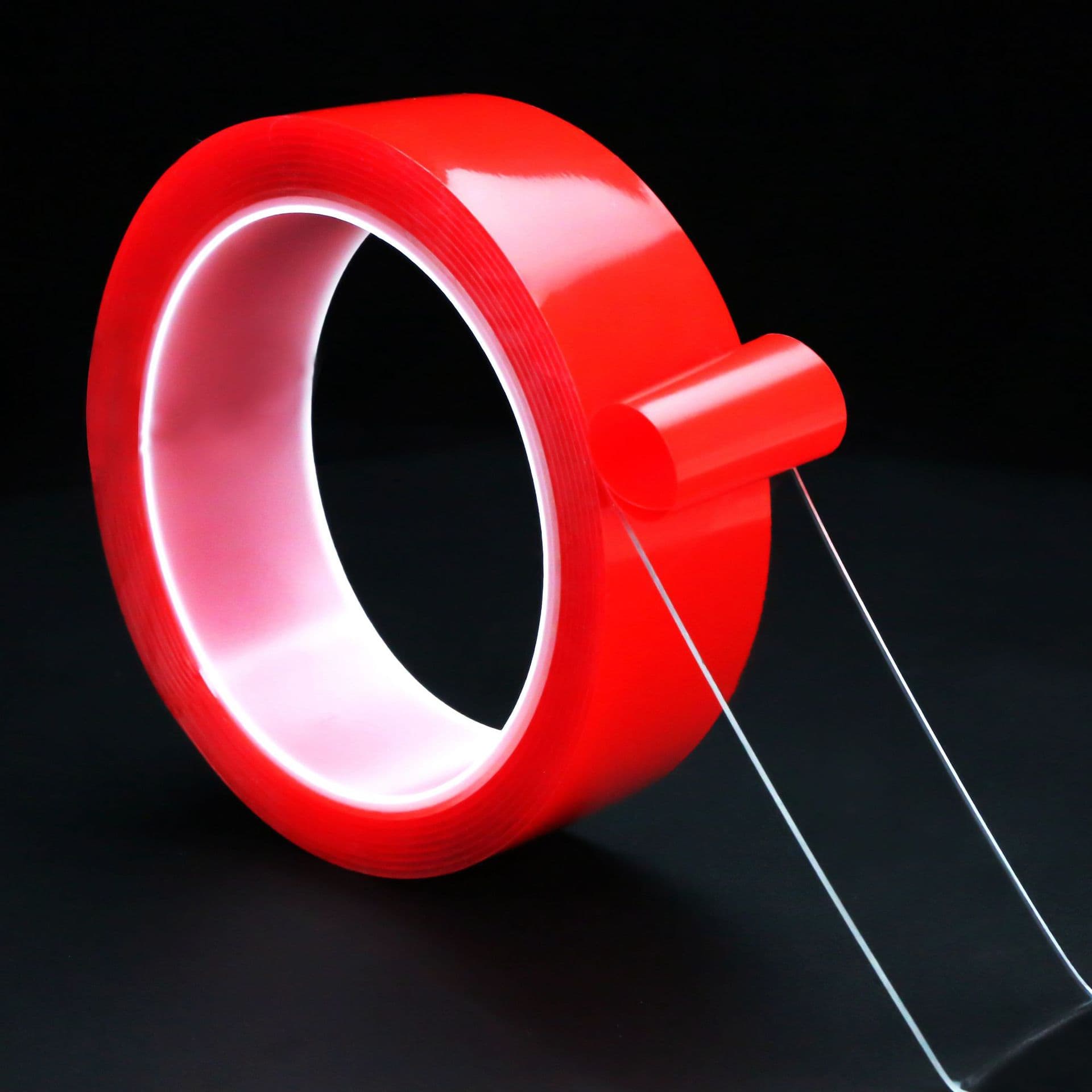 Manufacturer Red Film Strong Transparent High Tack Car Double-Sided Tape, Nano Acrylic Foam Waterproof No-Residue Tape