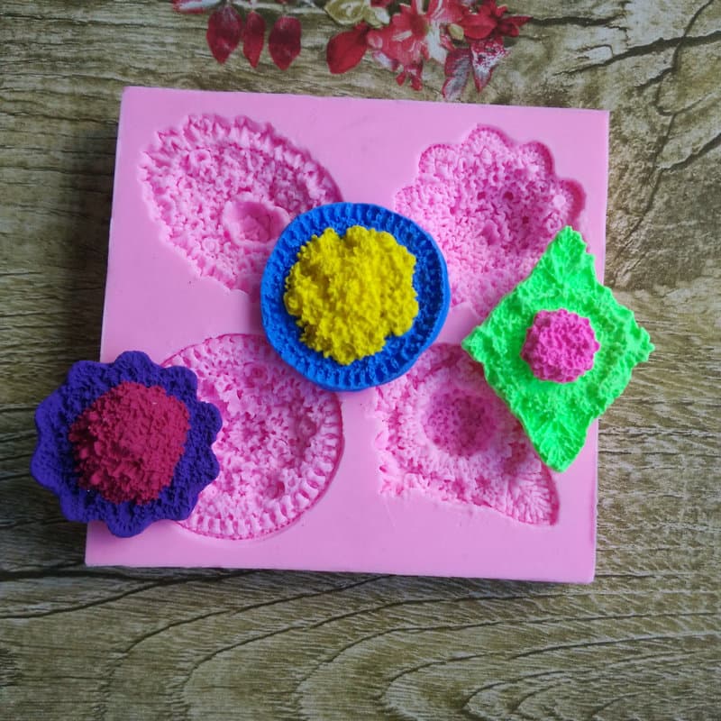 Flower Silicone Fondant Cake Mold Soap Mold Resin Drop Mold Chocolate Mold Baking Decoration Tool