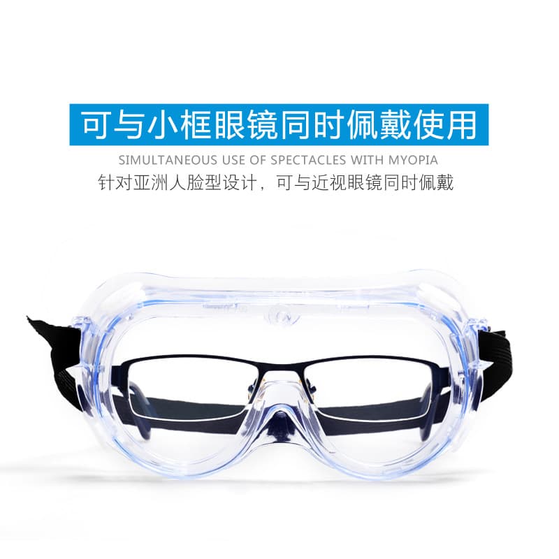 3M 1621 Goggles - Laboratory Liquid Splash, Dust, Wind, Sand, Impact, and Acid-Alkali Resistant Eyewear