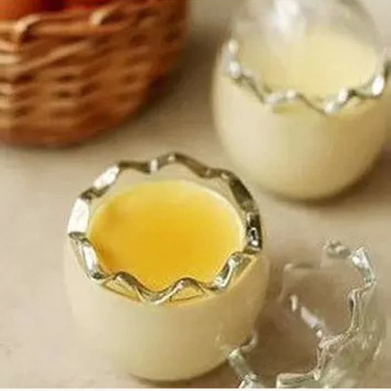 Factory Direct Glass Pudding Cup Small Milk Bottle Eggshell Pudding Thickened Glass Mousse Egg Tart Cup