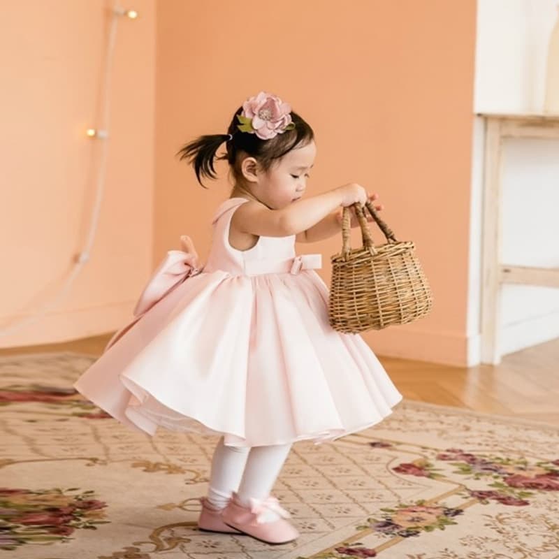 Children's dress princess dress tutu flower girl wedding dress evening dress girl piano performance dress girl white