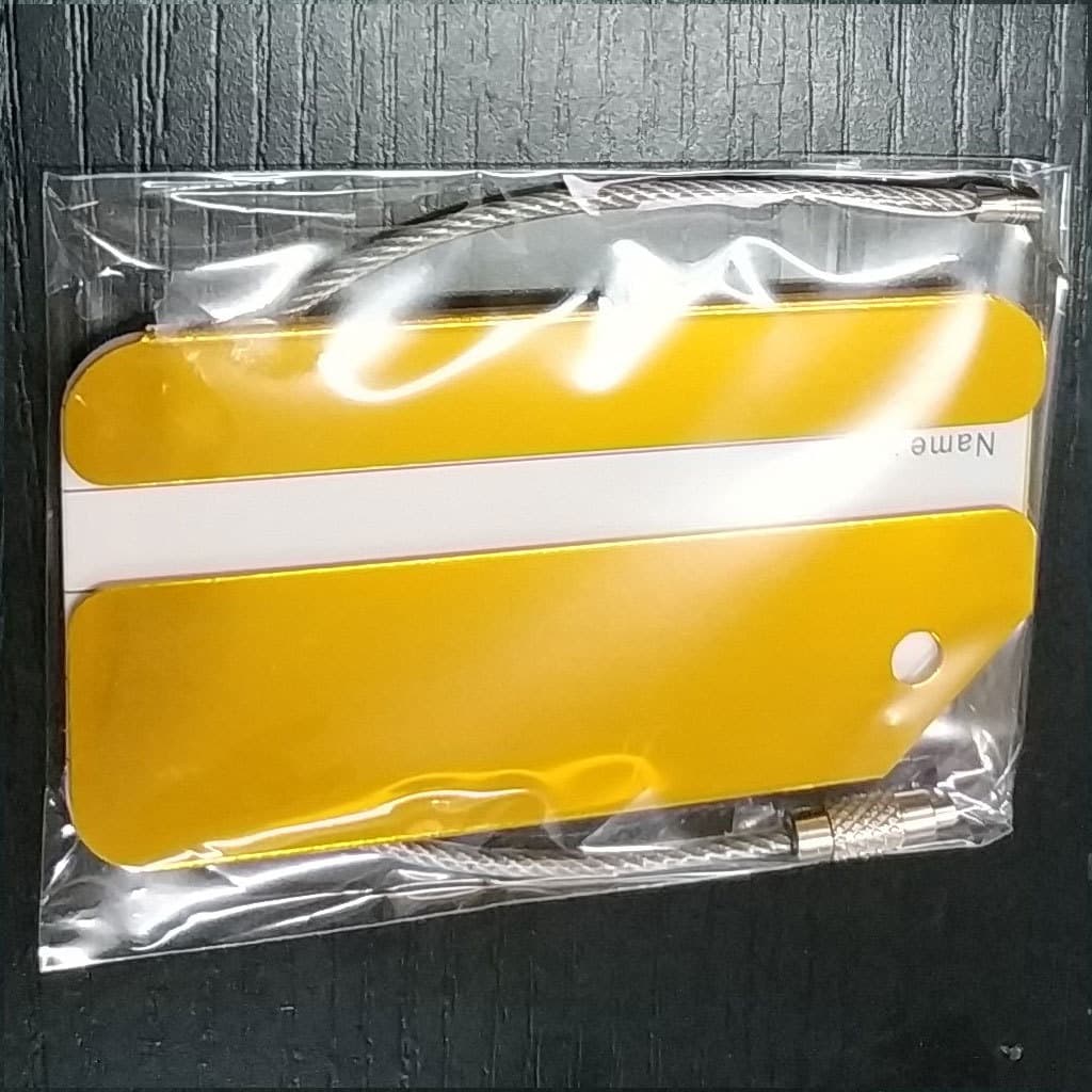 Aluminum Alloy Metal Luggage Tag Suitcase ID Tag Multi-Color Wholesale In Stock