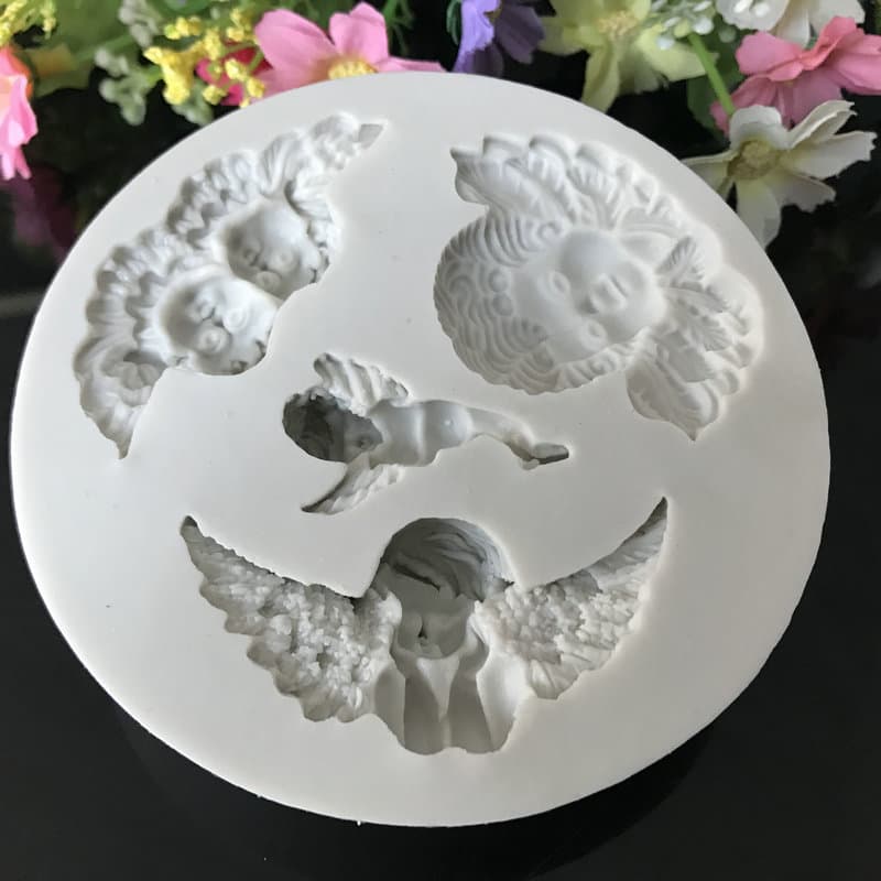 DIY Angel Gypsum Aromatherapy Fondant Silicone Mold Glue Chocolate Glue Silicone Mold Manufacturer