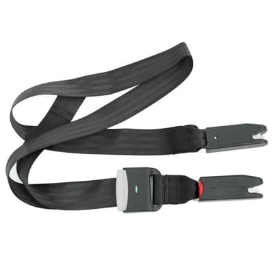 Manufacturer's dedicated ISOFIX interface flexible connector strap for child safety seats, child car seat anchor.