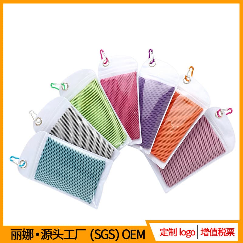 Manufacturer Direct Sale Hiking Bag Cooling Sports Towel, Ice Towel, Cooling Refreshing Towel, Icy Towel with Logo Printing