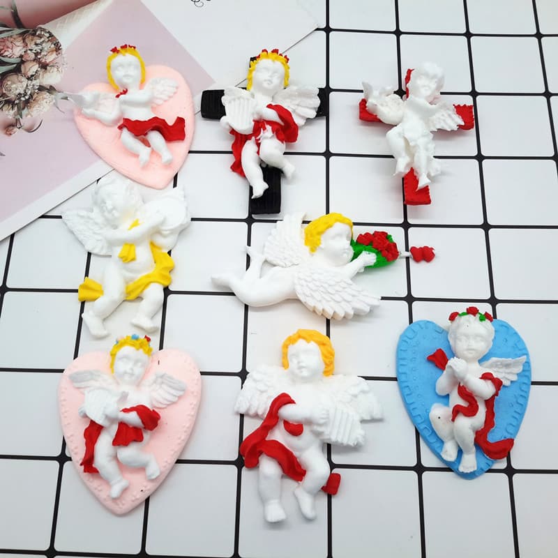 Fondant Tool Angel Collection Cake Mold, Aromatherapy Plaster Fondant Silicone Mold, DIY Chocolate Baking Mold