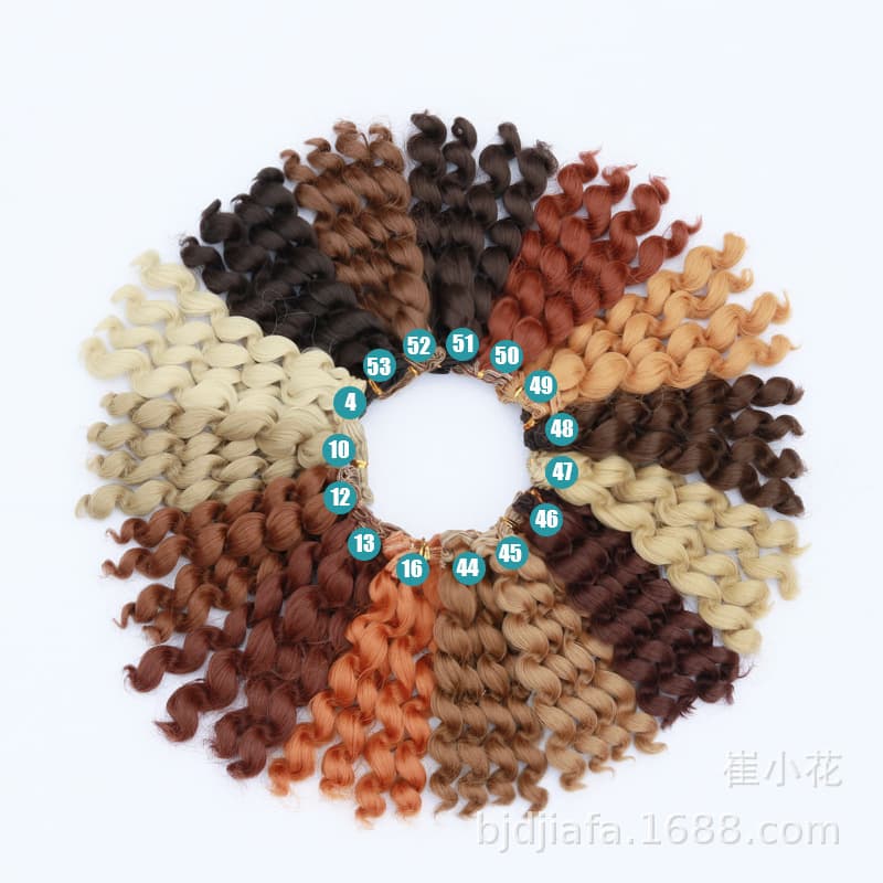 sd/bjd doll wig Ye Luoli doll salon American doll high temperature silk wig hair row aliexpress hot sale